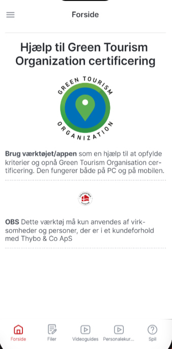 GTO app - hjælper med at opfylde kriterier